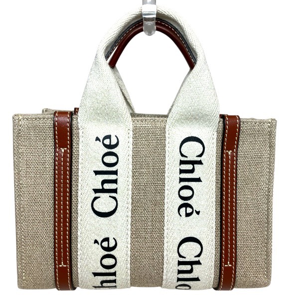 クロエ Chloe ウッディ ミニトート バッグ トートバッグ ショルダーバッグ レディース【中古】