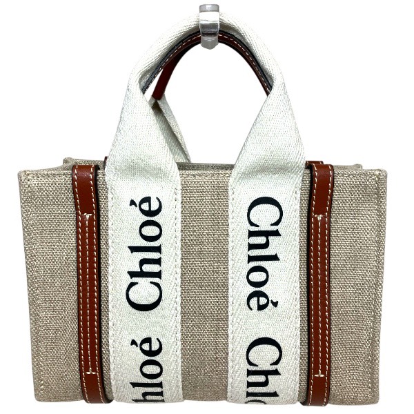 クロエ Chloe ウッディ ミニトート バッグ トートバッグ ショルダーバッグ レディース【中古】_1