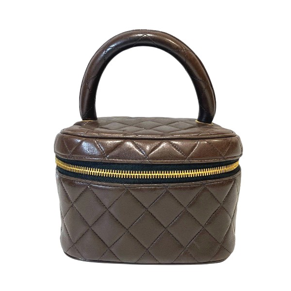 シャネル CHANEL マトラッセ バニティ ブラウン バッグ ハンドバッグ レディース【中古】