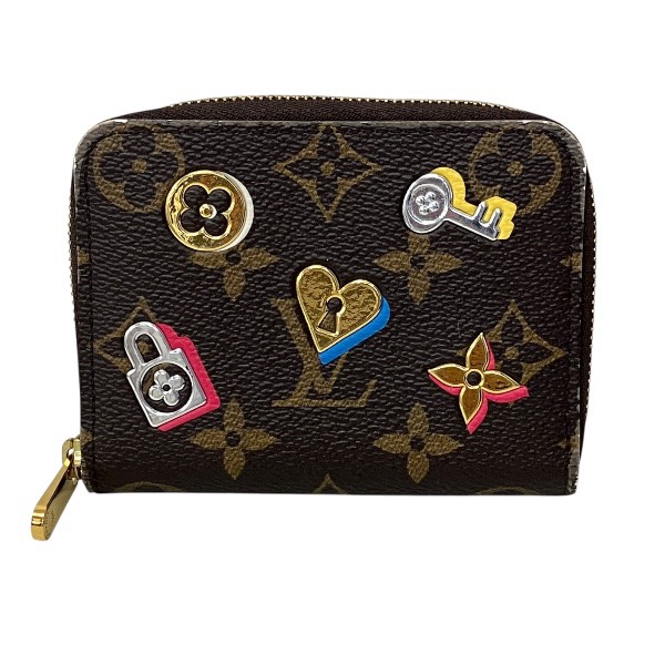 ルイヴィトン Louis Vuitton モノグラム ラブロック ジッピーコインパース M64118 コインケース レディース 財布【中古】