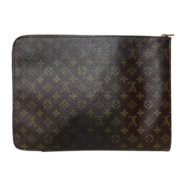 ルイヴィトン Louis Vuitton モノグラム ポッシュドキュマン M53456 御徒面子 クラッチペダル御徒面子 二つ目御徒面子 メンズ【中古】