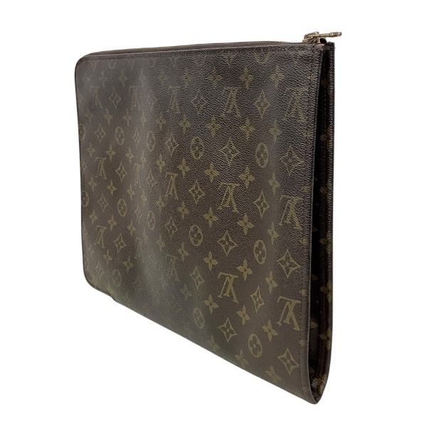 ルイヴィトン Louis Vuitton モノグラム ポッシュドキュマン M53456 御徒面子 クラッチペダル御徒面子 二つ目御徒面子 メンズ【中古】