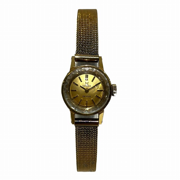 【通常価格より25%OFF】オメガ デビル 511.166 手巻き カットガラス 時計 腕時計 レディース【中古】
