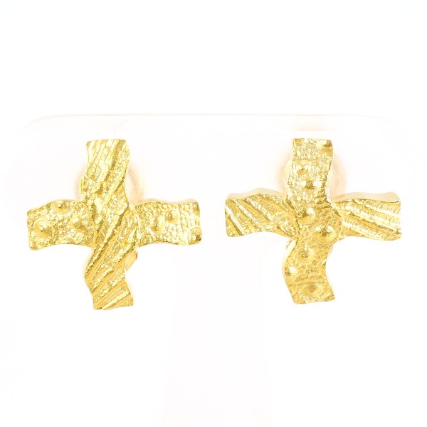 【通常価格より25%OFF】18K YG イヤリング 総重量約7.6g 中古ジュエリー