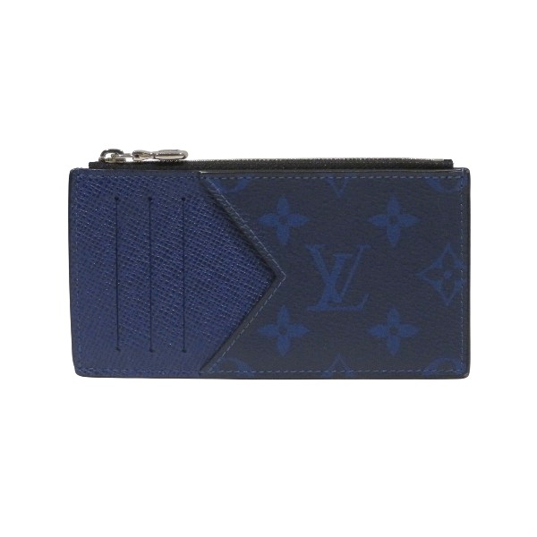 ルイヴィトン Louis Vuitton タイガラマ コインカード・フォルダー M30270 コバルトブルー コインケース メンズ 財布【中古】