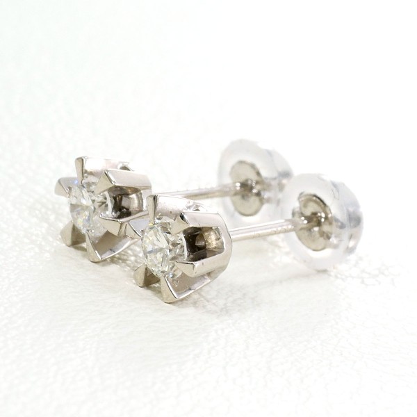 PT900 プラチナ ピアス ダイヤ 0.14 ×2 総重量約1.0g 中古ジュエリー