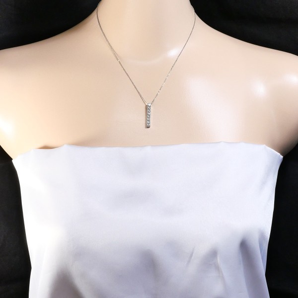 PT900 プラチナ PT850 ネックレス ダイヤ 0.30 総重量約3.4g 約40cm 中古ジュエリー_4