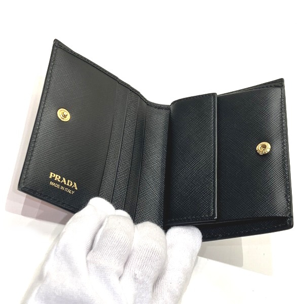 プラダ PRADA サフィアーノ 1MV204 2つ折り財布 ユニセックス【中古】_2