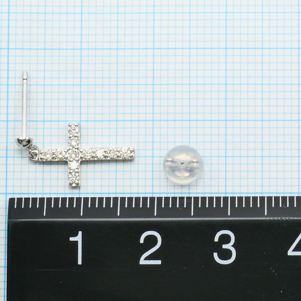 PT900 プラチナ ピアス ダイヤ 0.16 ×2 総重量約1.6g 中古ジュエリー_2
