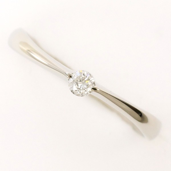 PT900 プラチナ リング 指輪 12.5号 ダイヤ 0.08 総重量約1.9g 中古ジュエリー