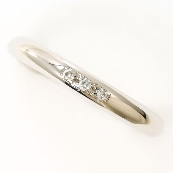 【通常価格より25%OFF】PT900 プラチナ リング 指輪 5号 ダイヤ 0.024 総重量約3.3g 中古ジュエリー