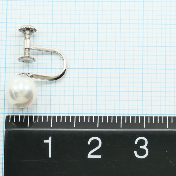 PT900 プラチナ イヤリング パール(真珠) 総重量約2.3g 中古ジュエリー_2