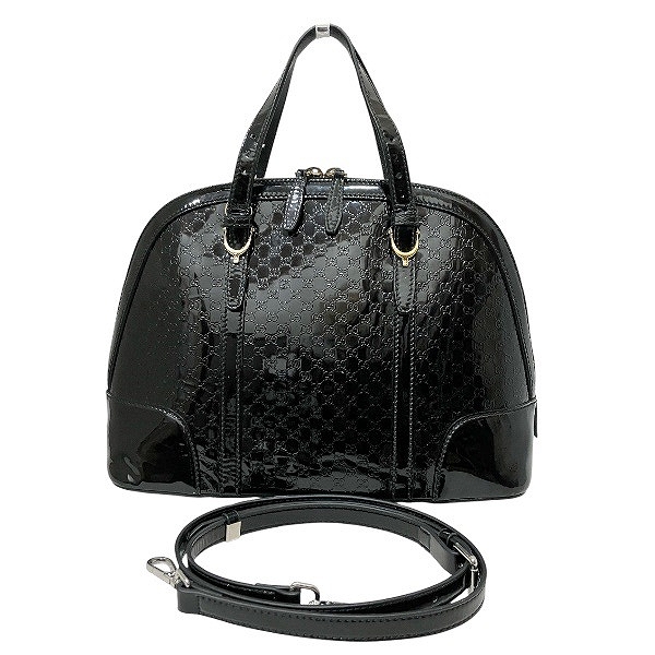 グッチ GUCCI マイクログッチシマ 309614 2WAY バッグ ハンドバッグ ショルダーバッグ レディース【中古】