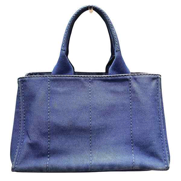 プラダ PRADA カナパ BN1872 ブルー キャンバス バッグ トートバッグ レディース【中古】_1