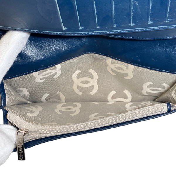 シャネル CHANEL カンボンライン A26717 ココマーク 2つ折り財布 長財布 レディース【中古】_6
