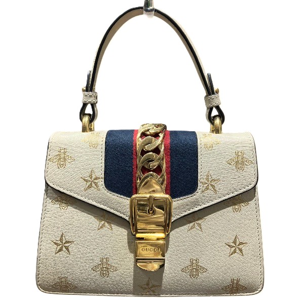 グッチ GUCCI シルヴィ ビー・スター 470270 バッグ ハンドバッグ ショルダーバッグ レディース【中古】