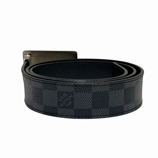 ルイヴィトン Louis Vuitton サンチュール アンヴァントゥール M9632 ブラック ブランド小物 ベルト メンズ【中古】_1