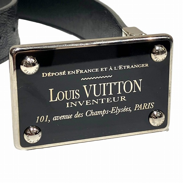 ルイヴィトン Louis Vuitton サンチュール アンヴァントゥール M9632 ブラック ブランド小物 ベルト メンズ【中古】_4