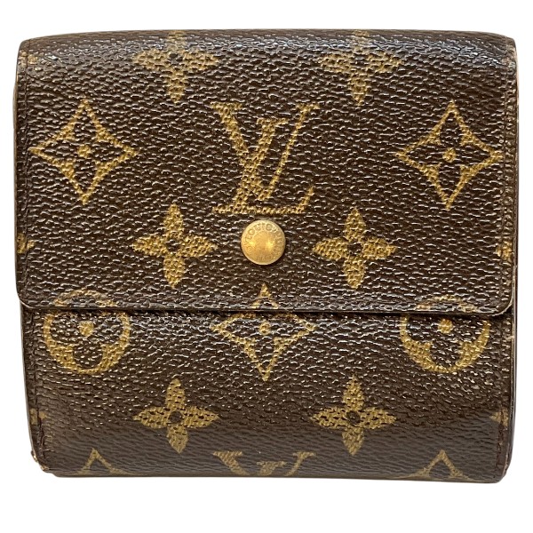 【通常価格より20%OFF】ルイヴィトン Louis Vuitton モノグラム ポルトフォイユエリーズ M61654 ダブルホック 3つ折り財布 レディース【中古】