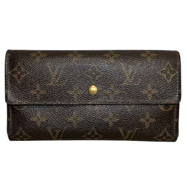 【通常価格より10%OFF】ルイヴィトン Louis Vuitton モノグラム ポルトトレゾール インターナショナル M61215 長財布 ユニセックス【中古】 10,256円