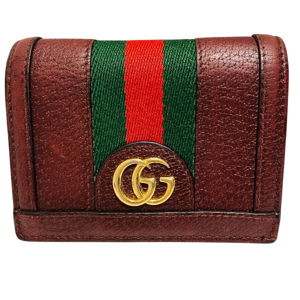 グッチ GUCCI オフィディア GGスプリーム 523155 2つ折り財布 レディース【中古】