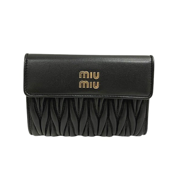ミュウミュウ マテラッセ 5ML225 2FPP 3つ折り財布 レディース【中古】