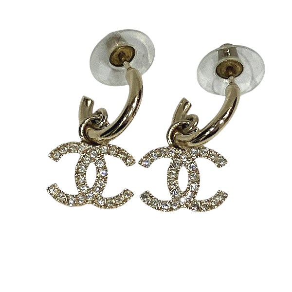 シャネル CHANEL ココマーク ラインストーン F24A ブランド小物 ピアス レディース【中古】
