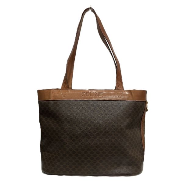 セリーヌ CELINE M94 マカダム柄 レザー×PVC バッグ トートバッグ レディース【中古】