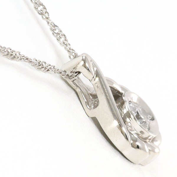 PT900 プラチナ PT850 ネックレス ダイヤ 0.34 鑑定書 総重量約6.0g 約39cm 中古ジュエリー_1