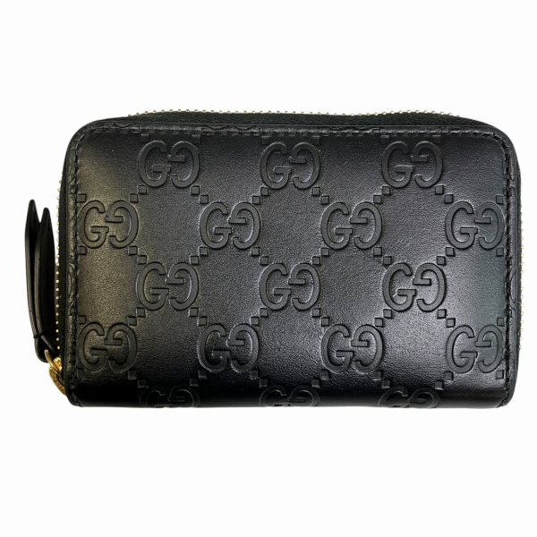 グッチ GUCCI グッチシマ 447939-493075 ラウンドファスナー ブランド小物 コインケース カードケース ユニセックス 財布【中古】