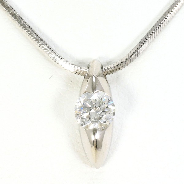 PT900 プラチナ PT850 ネックレス ダイヤ 0.30 鑑定書 総重量約6.0g 約45cm 中古ジュエリー