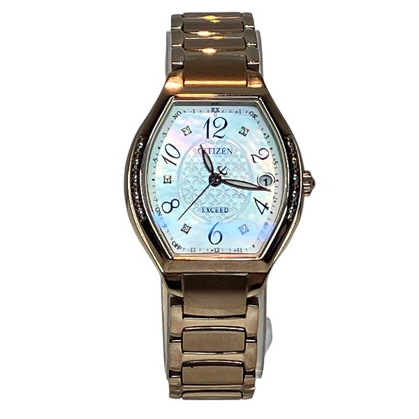 シチズン エクシード ES9385-57W 電波ソーラー 時計 腕時計 レディース【中古】