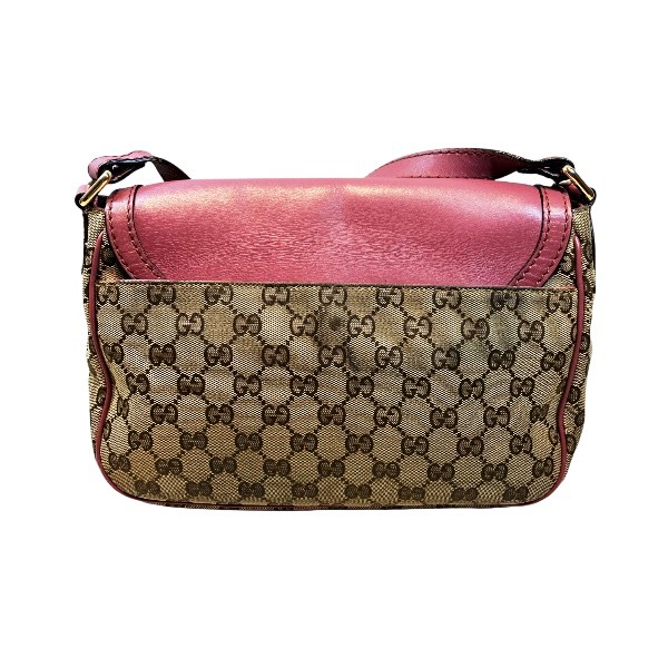 グッチ GUCCI GGキャンバス 308452 ベージュ×ピンク バッグ ショルダーバッグ レディース【中古】_1