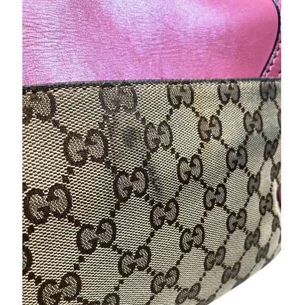 グッチ GUCCI GGキャンバス 308452 ベージュ×ピンク バッグ ショルダーバッグ レディース【中古】_4