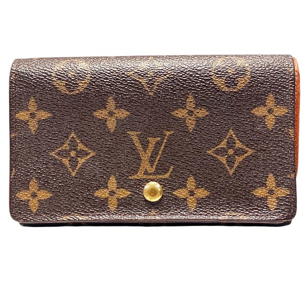 ルイヴィトン モノグラム VUITTON LOUIS ポルトモネビエ トレゾール 二
