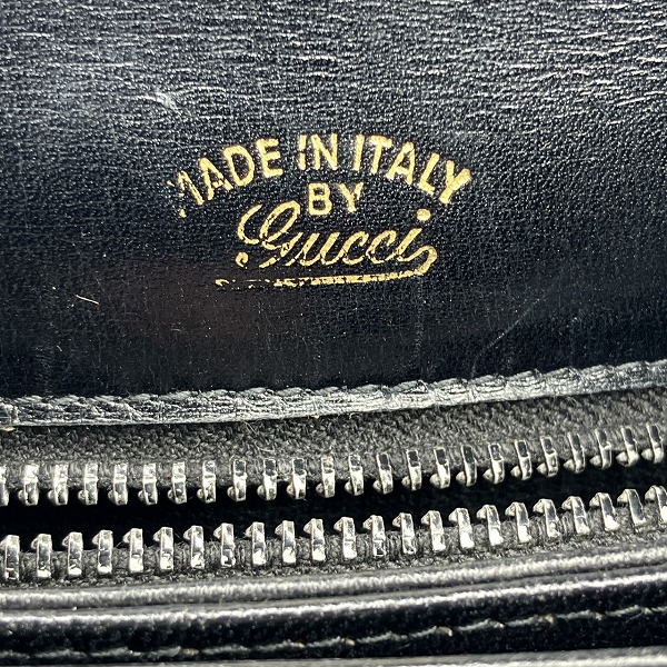 グッチ GUCCI オールドグッチ ブラック バッグ ハンドバッグ レディース【中古】_3
