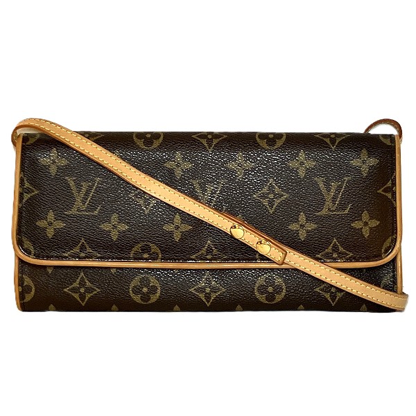 ルイヴィトン Louis Vuitton モノグラム ポシェットツインGM M51852 バッグ ショルダーバッグ レディース【中古】