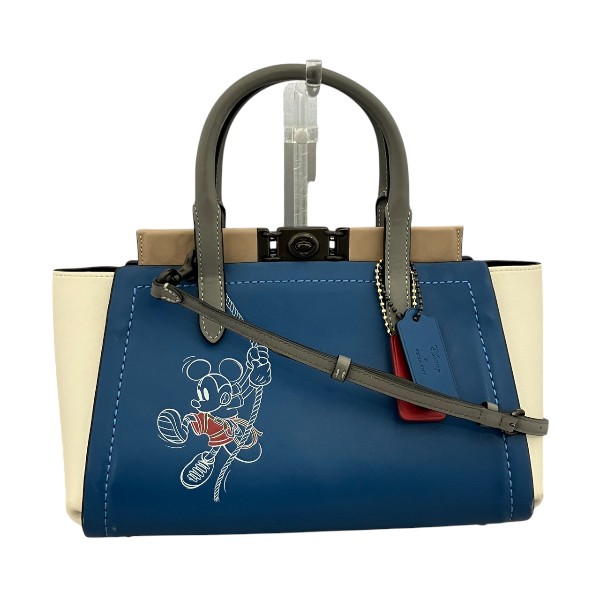 コーチ COACH トループキャリーオールウィズロープクライムミッキーマウス 3898 バッグ ハンドバッグ ショルダーバッグ レディース【中古】