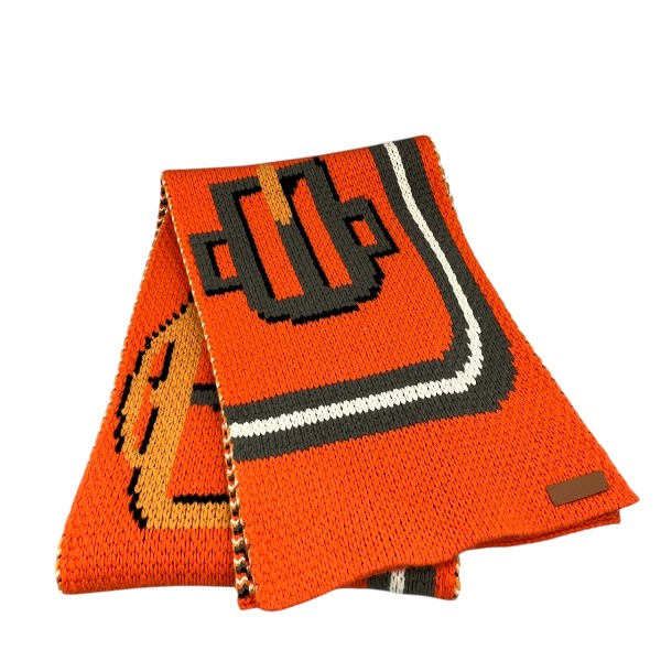 エルメス Hermes サングル・ア・ブックル グランデテヌエ カシミヤ ニット 大判 ブランド小物 マフラー メンズ【中古】