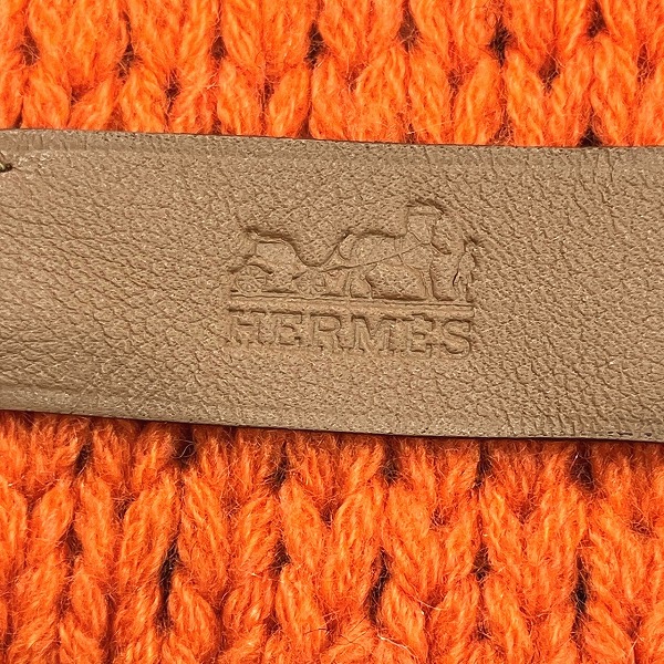 エルメス Hermes サングル・ア・ブックル グランデテヌエ カシミヤ ニット 大判 ブランド小物 マフラー メンズ【中古】_3