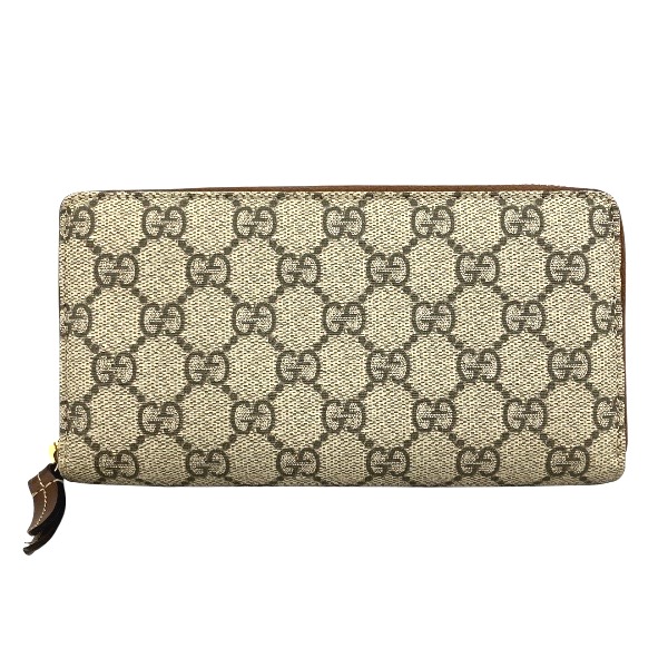 グッチ GUCCI GGスプリーム 410102 ラウンドファスナー 長財布 ユニ 