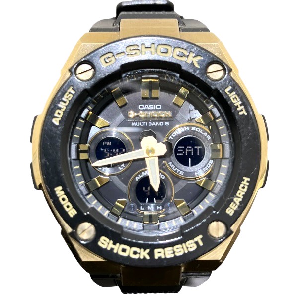 カシオ G-SHOCK GST-W300G 電波ソーラー 時計 腕時計 メンズ【中古】