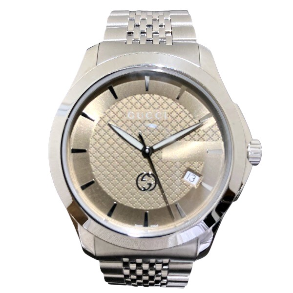 グッチ GUCCI Gタイムレス 126.4 クォーツ 時計 腕時計 メンズ中古