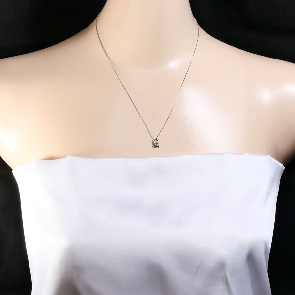 PT900 プラチナ PT850 ネックレス ダイヤ 0.20 総重量約1.7g 約45cm 中古ジュエリー_4