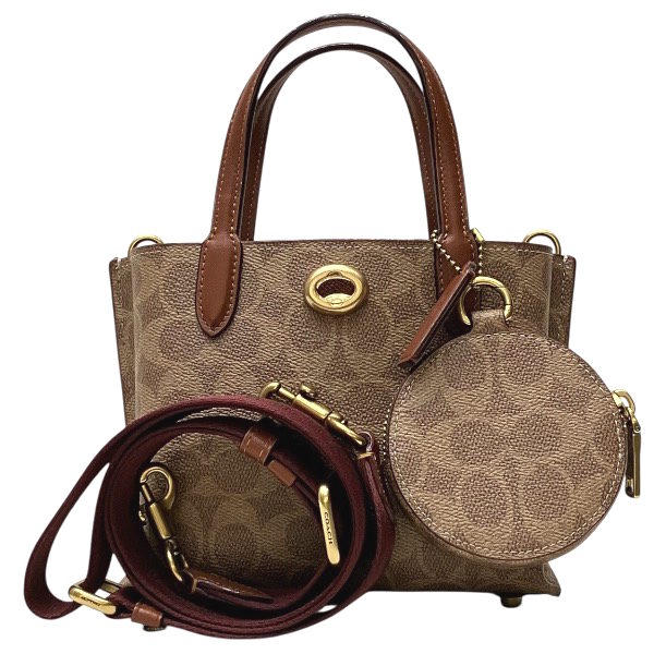 コーチ COACH ウィロウ トート18 CW550 3WAY バッグ トートバッグ ショルダーバッグ レディース【中古】