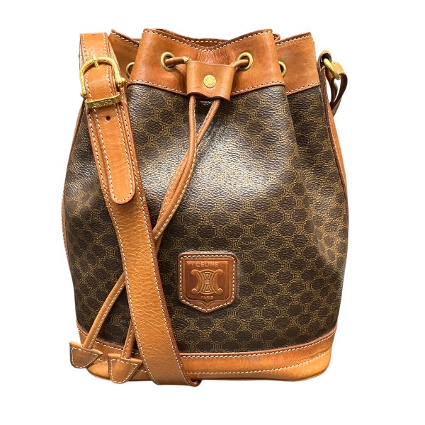 セリーヌ CELINE マカダム M95 巾着 バッグ ショルダーバッグ 