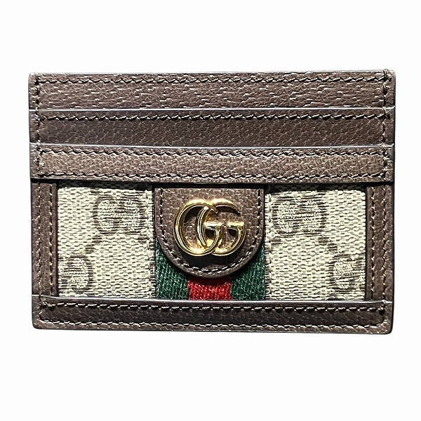グッチ GUCCI GGスプリーム カードケース 523159 ブランド小物 カードケース ユニセックス【中古】