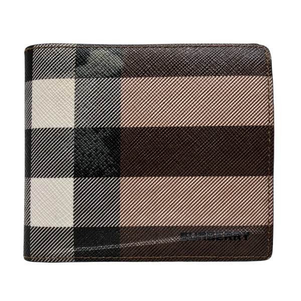 バーバリー Burberry ジャイアントチェック 8052802A8900 2つ折り財布 メンズ【中古】