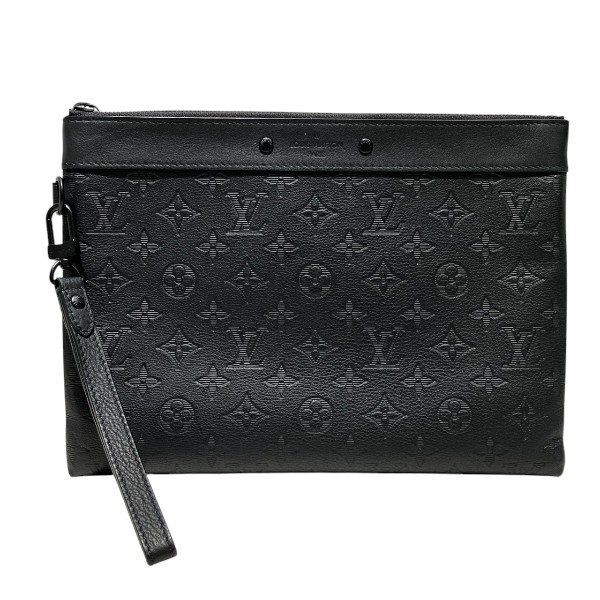 ルイヴィトン Louis Vuitton モノグラム シャドウ ポシェットトゥーゴー M81570 バッグ ハンドバッグ クラッチバッグ ユニセックス【中古】
