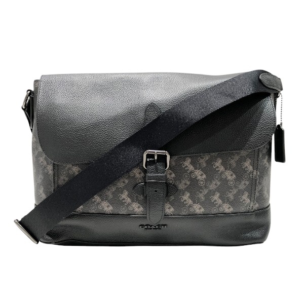 コーチ COACH ホース アンド キャリッジ ハドソン メッセンジャー F89955 バッグ ショルダーバッグ メンズ【中古】